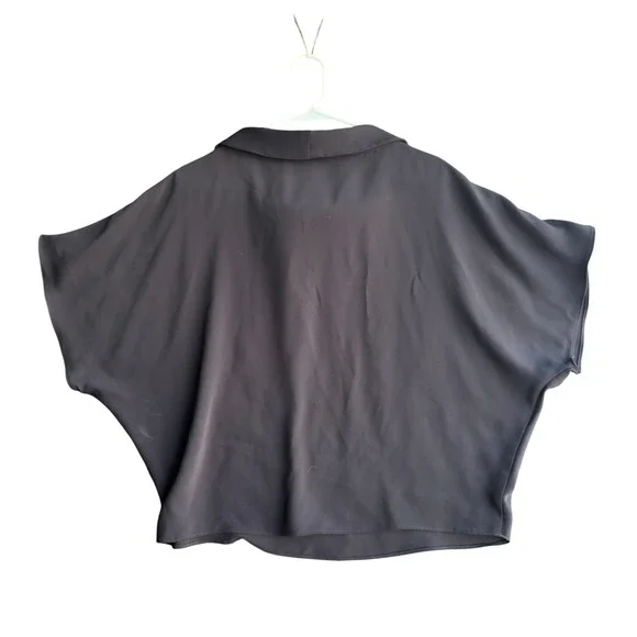 NEW Trina Turk Womens Black Cowl Neck Dolman Sleeve Top Size Medium NWT $248